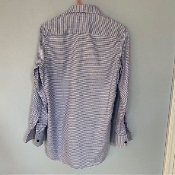 Tailor Store Blue and White Long Sleeve Button Down - Picture 7 of 11